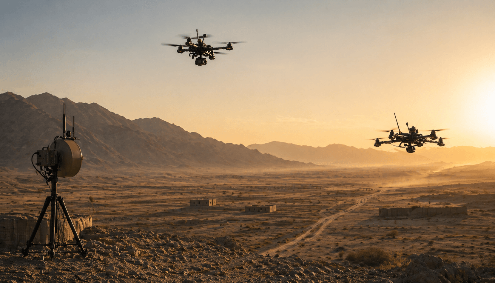 Gandiva — Interceptor quadcopter · swarm-capable