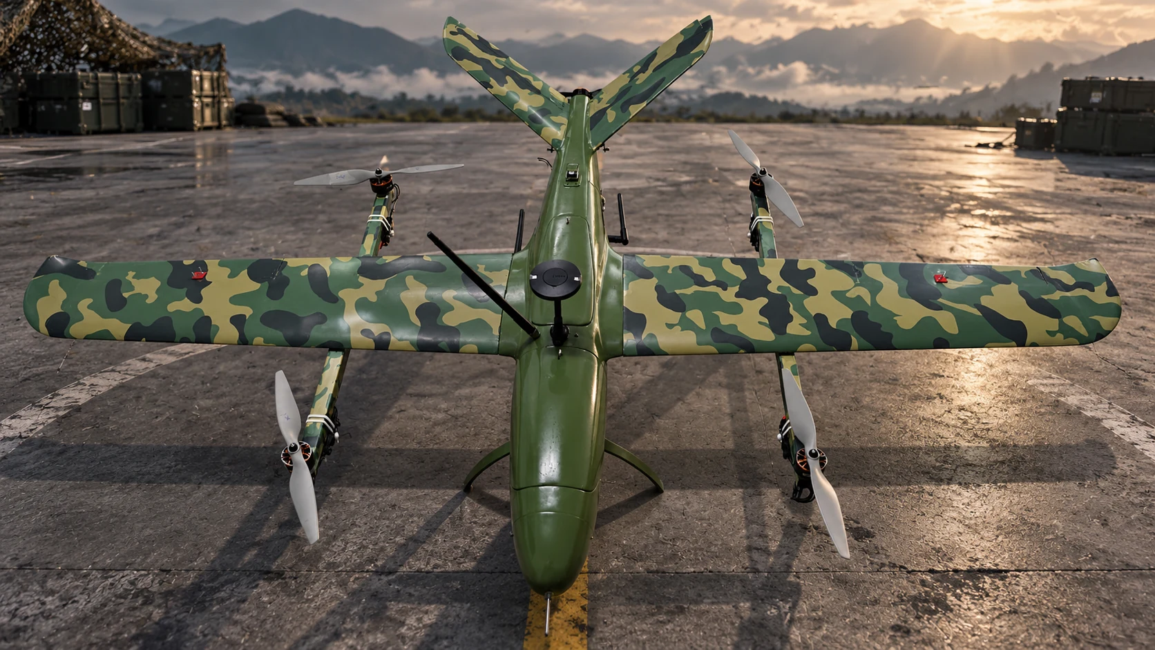 Apollo quadplane VTOL UAV