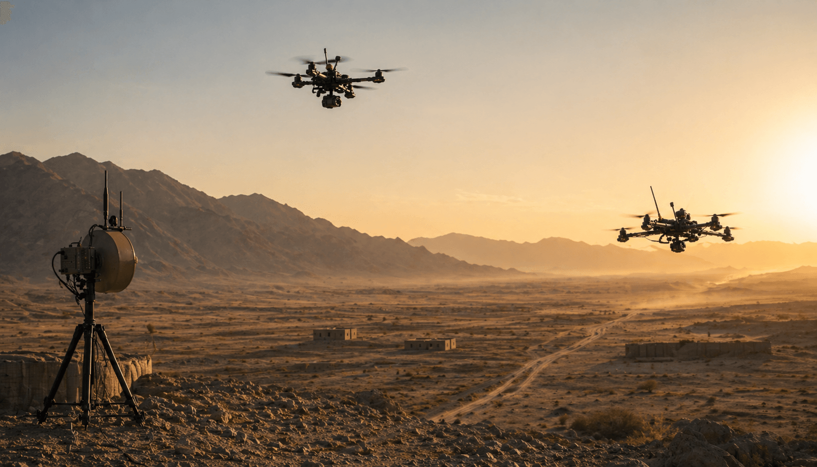 Gandiva — Interceptor quadcopter · swarm-capable
